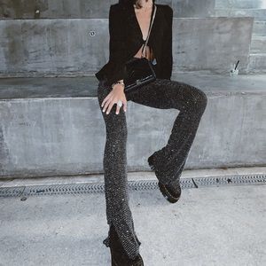 Urban outfitters glitter flare pants